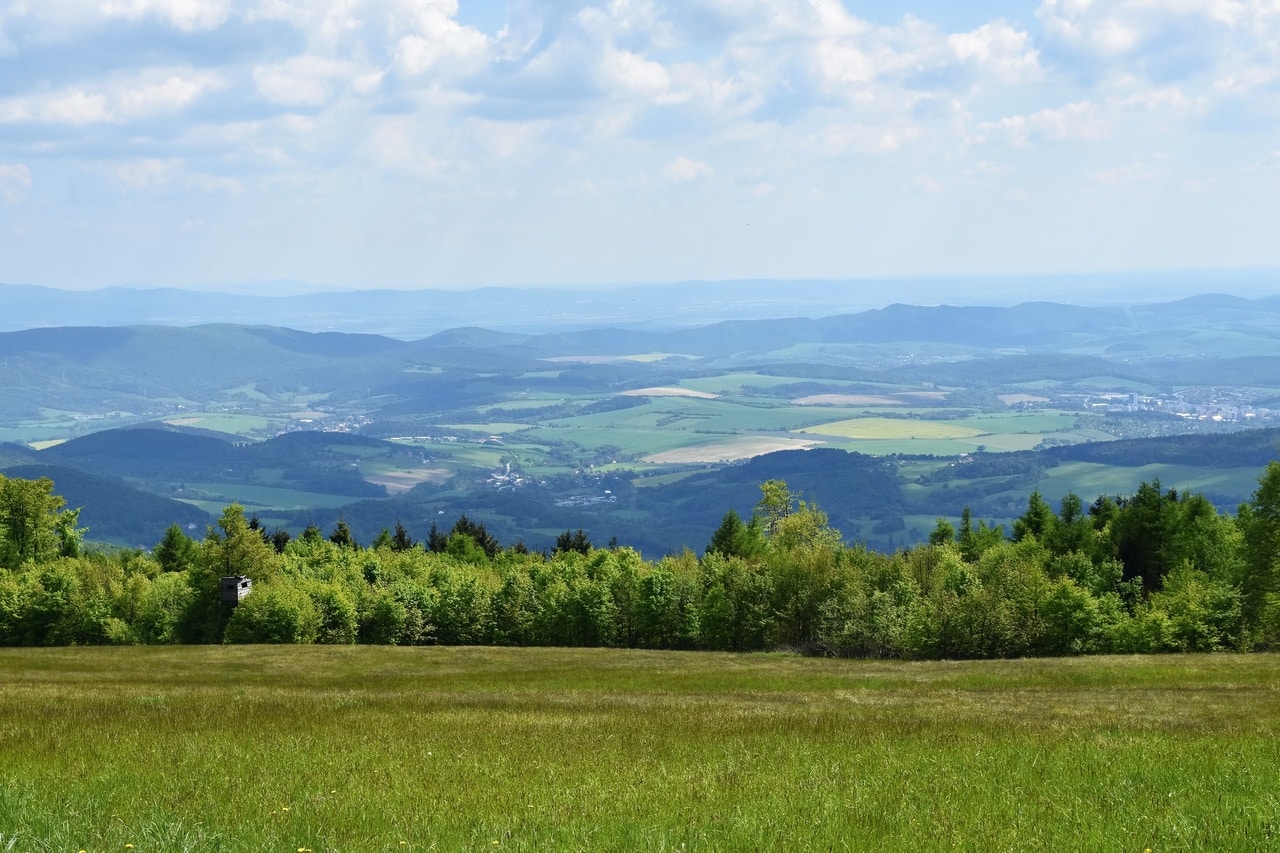 Beautiful Landscape Mountains Summer Czech Republic White Carpathians Europe Easy Resize.com